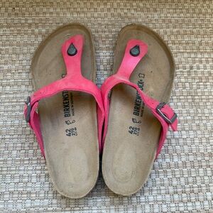 Birkenstock Gizeh Pink Synthetic Leather 42R